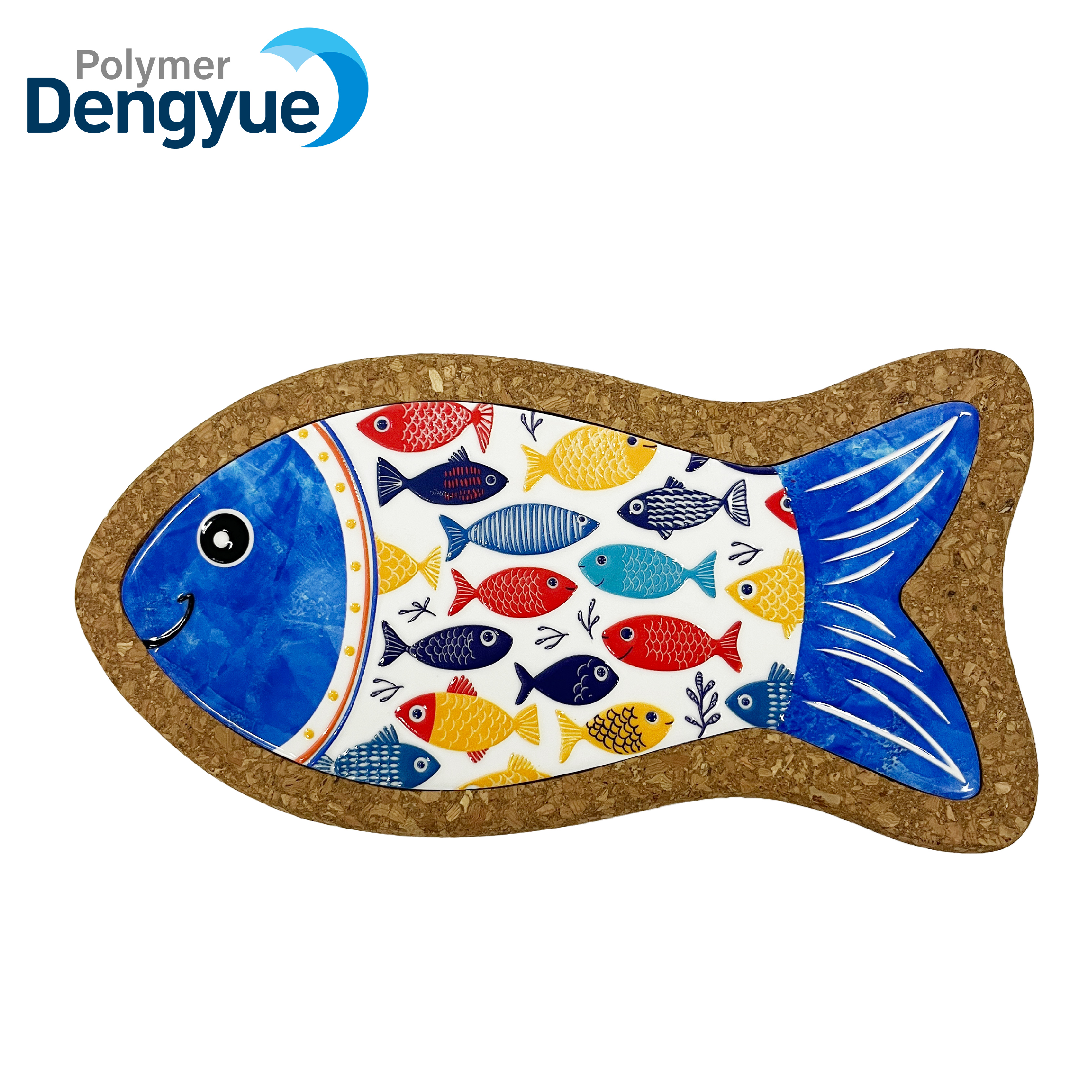 Cork Backed Ceramic Trivet