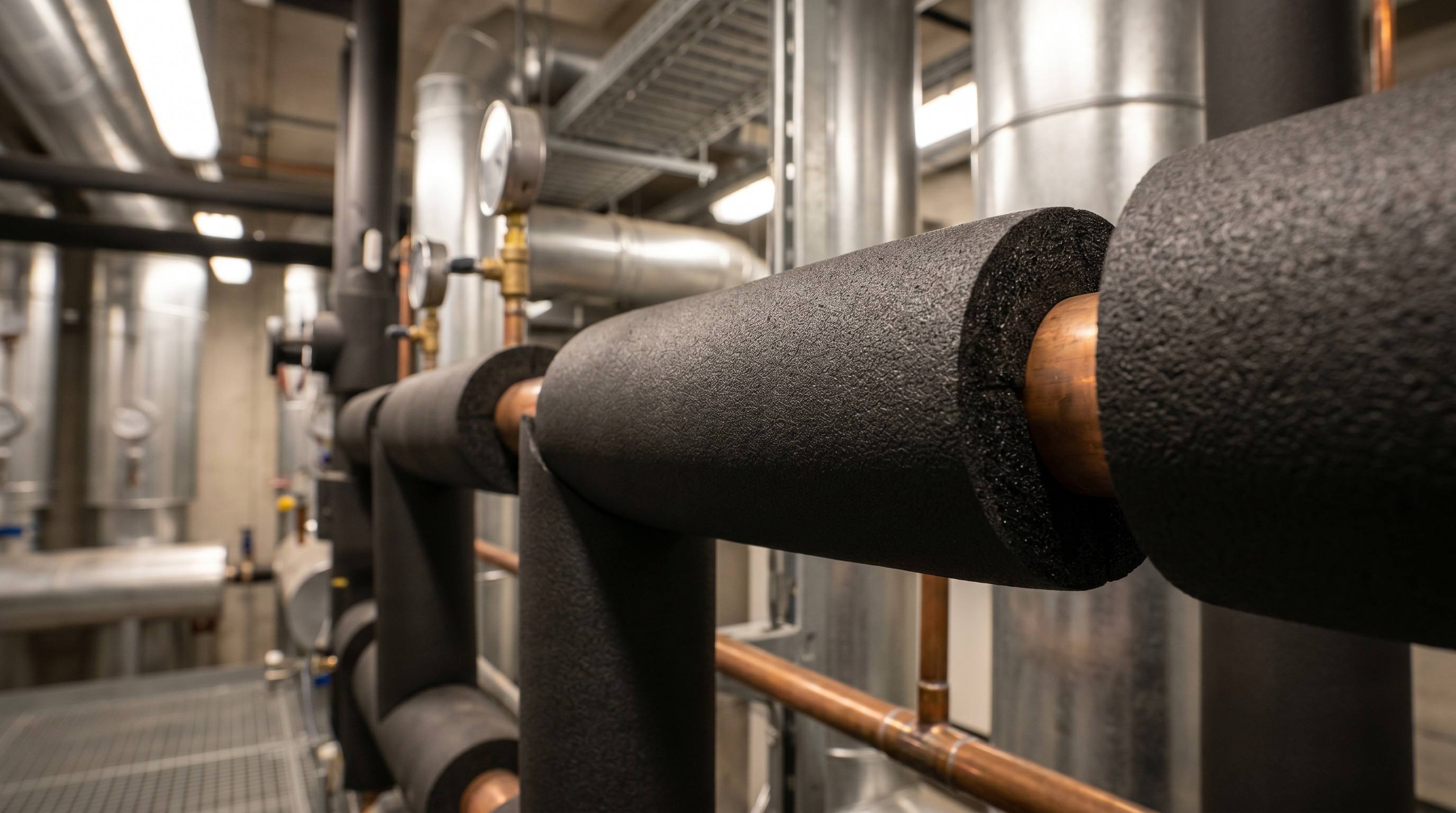 NBR foam insulation tubes for HVAC systems
